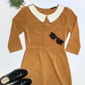 Mod style Mustard Dress